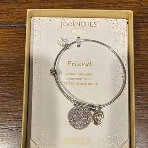 Footnotes Silver Friendship Bracelet